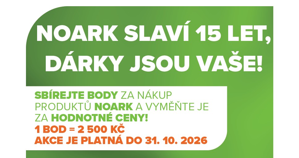 NOARK SLAVÍ 15 LET, DÁRKY JSOU VAŠE!